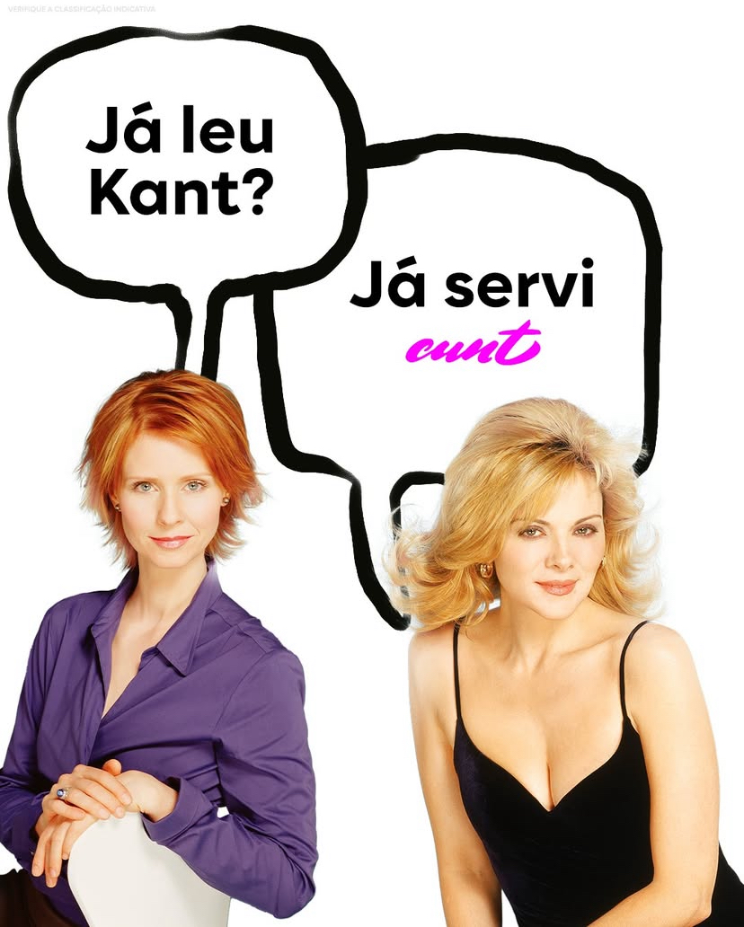 Já leu Kant? Já servi cunt